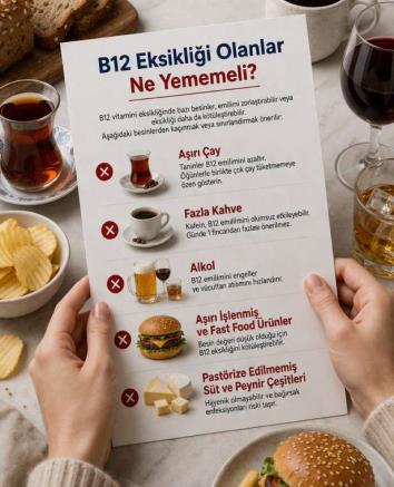 B12 Eksikliği Olanlar Ne Yememeli?