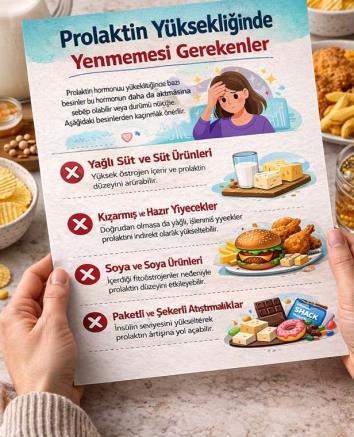Prolaktin Yüksekliğinde Yenmemesi Gerekenler