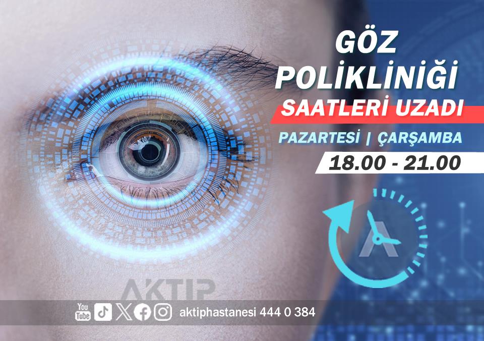 Göz Polikliniği Saatleri Uzadı